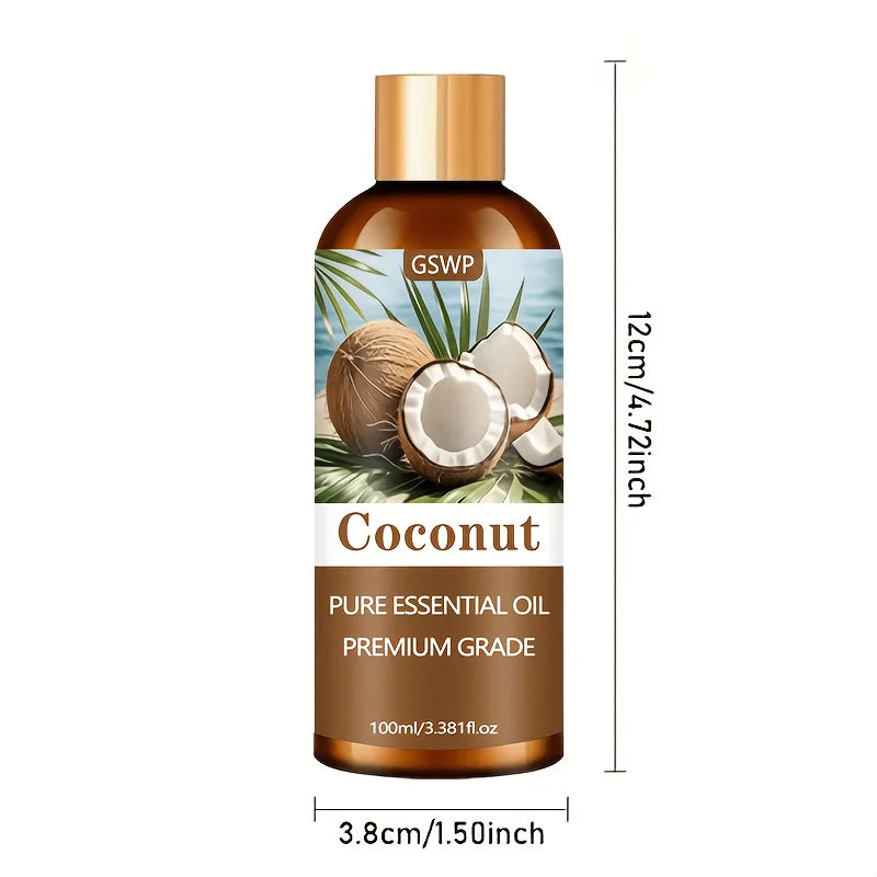 GSWP Coconut Moisturizing Essential Oil, Deeply Moisturizing and Nourishing, Can Be Used on Skin, Hair, and Other Area.100/200ml