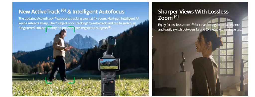 100% Original DJI Osmo Pocket 4 Camera Combo107GB Built-In Storage & 800MB/s Transfer 1" CMOS & 4K/240fps 14-Stop Dynamic Range
