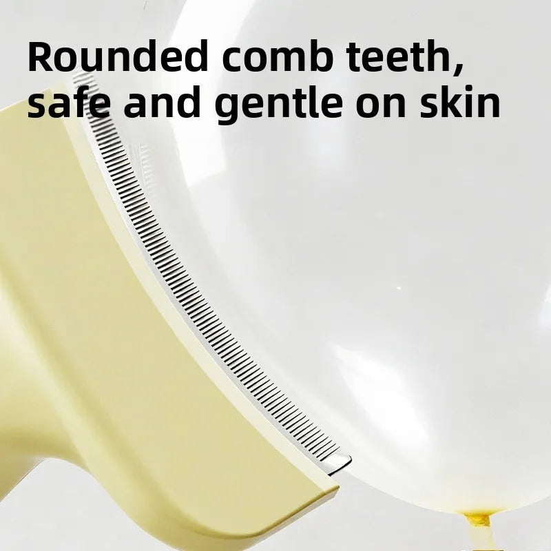 One-Click Self-Cleaning Pet Deshedding Brush Curved Blade Undercoat Rake Hair Remover Grooming Tool for Dog Cat