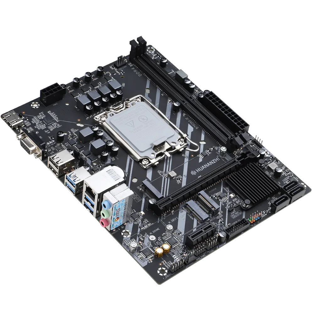 HUANANZHI B760M-K Motherboard Set Intel Core I5 12400F 13400F 14400 CPU DDR4 16GB 32GB RAM DIY Gaming PC Kit Combo