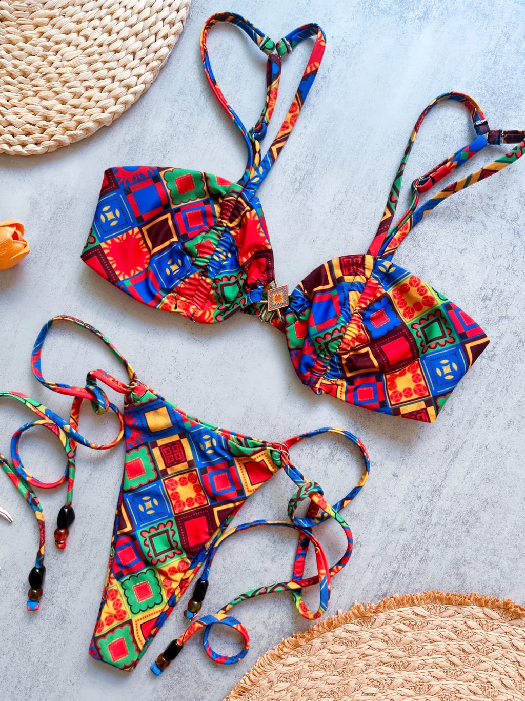Retro Prints Bikinis Sexy Women Swimsuits Female Swimwear 2026 Micro Bikini Set Bathing Suit Swimming Suits Beachwear Biquini