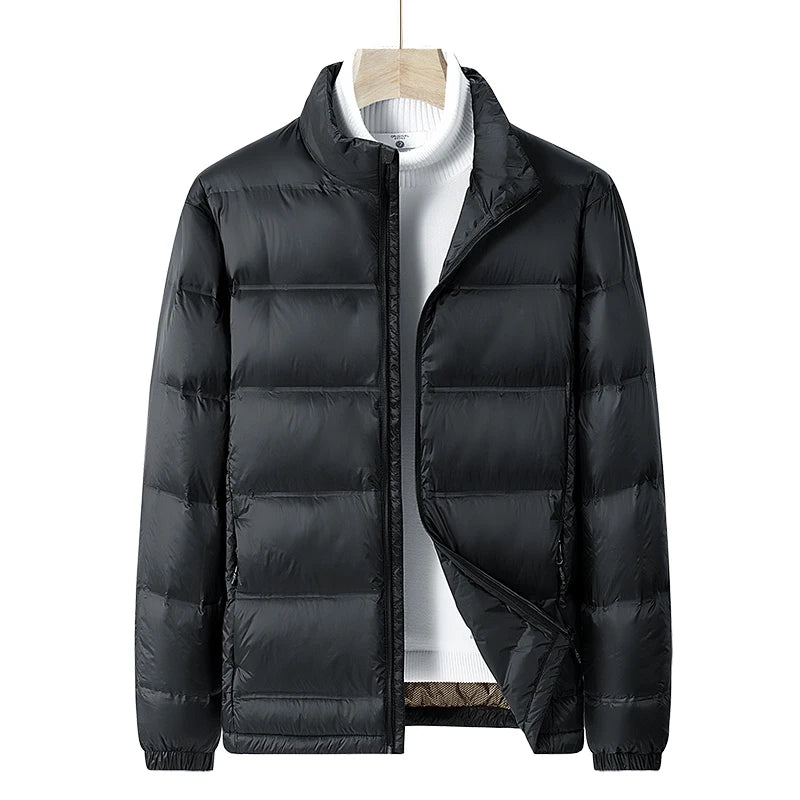 Men Winter Stand Collar Down Jacket Warm Windproof Coat Men Casual Lightweight Puffer Jacket Waterproof High Quality jacket Male