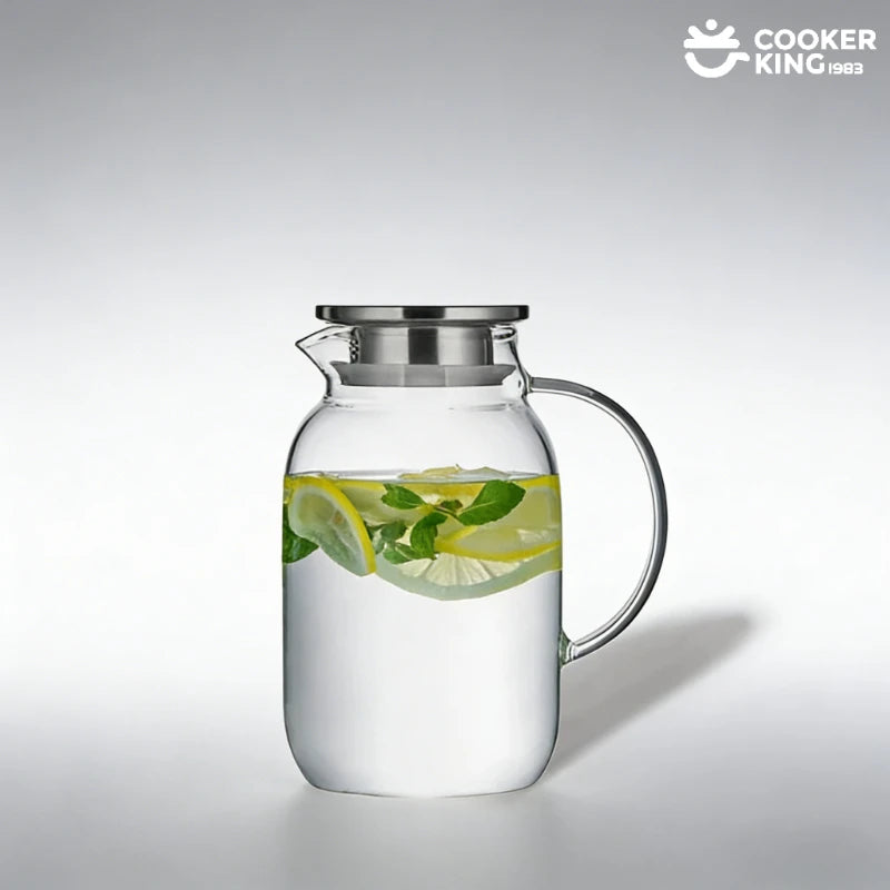 COOKER KING 1.8/2.5L High Borosilicate Glass Large Capacity Glass Water Bottle Glass Water Bottle Water Bottle Bottle Water