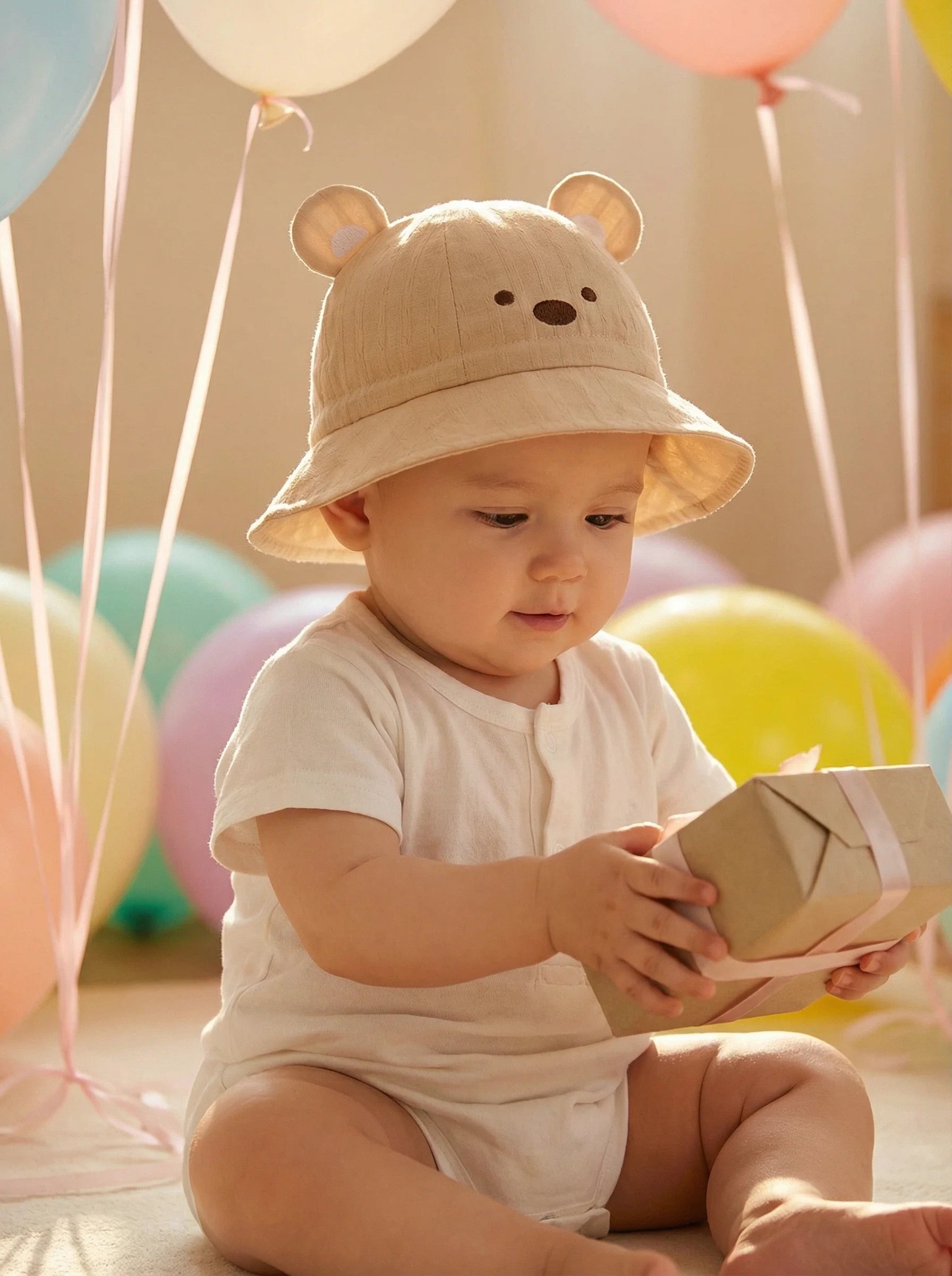 Baby hats, spring and autumn baby sun hats, summer thin fisherman hats for younger babies, baby girls and infants, summer
