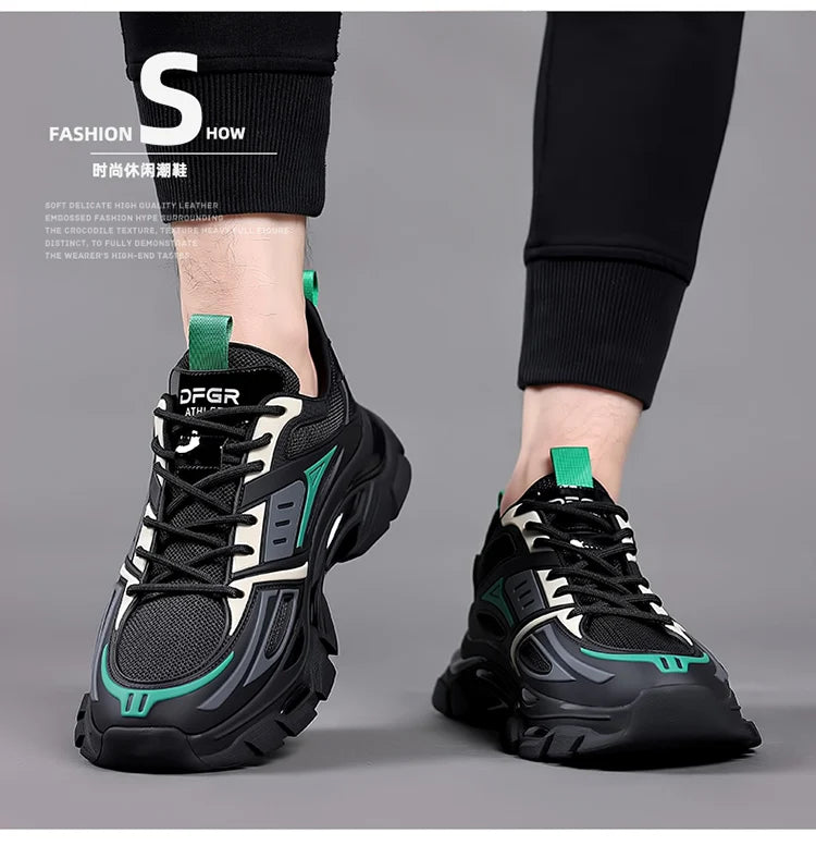Luxury Designer Men's Sneakers Casual Platform Fashion Blade Loafers Running Shoes Male Tenis
