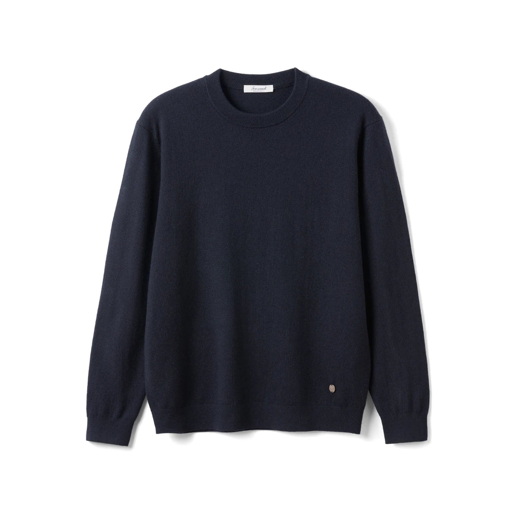 SIMWOOD 2026 Autumn New Regular Fit 12 Gauge Fine Sweater Men Antistaic Basic Knit Pullovers