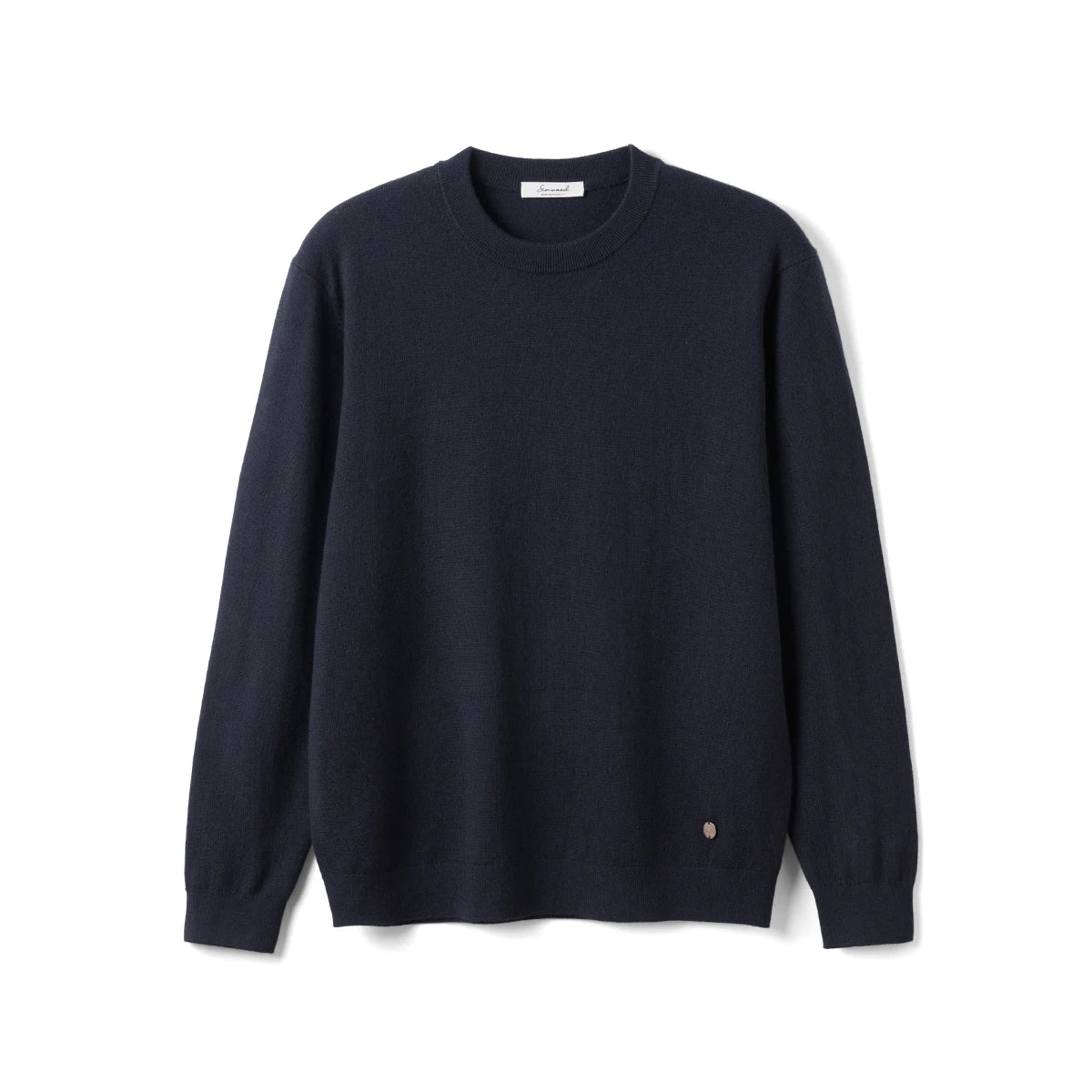 SIMWOOD 2026 Autumn New Regular Fit 12 Gauge Fine Sweater Men Antistaic Basic Knit Pullovers