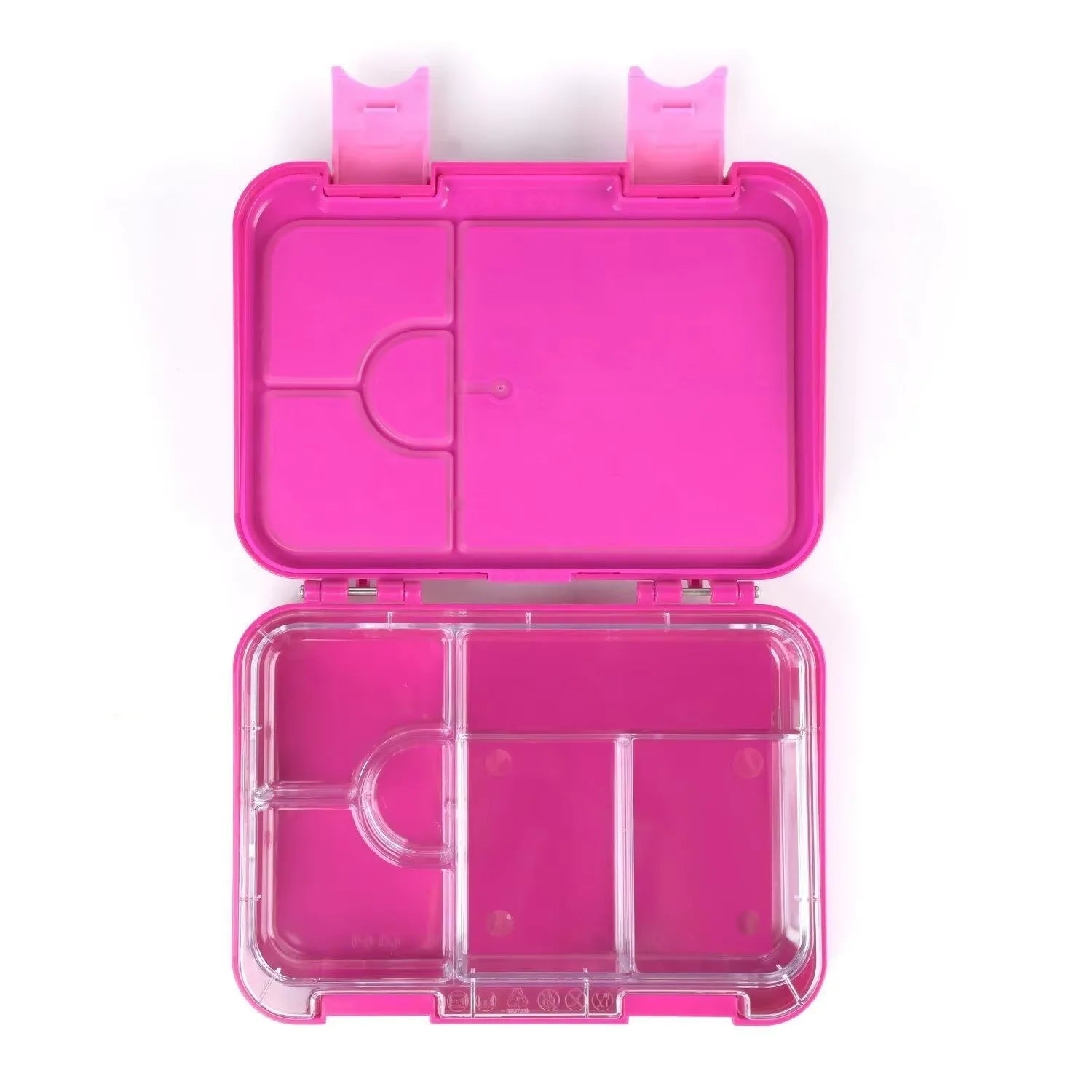 Kids Bento Lunch Box with 4/6 Compartments BPA Free Lunchable Food Container Microwave & Dishwasher Safe for Daycare, School