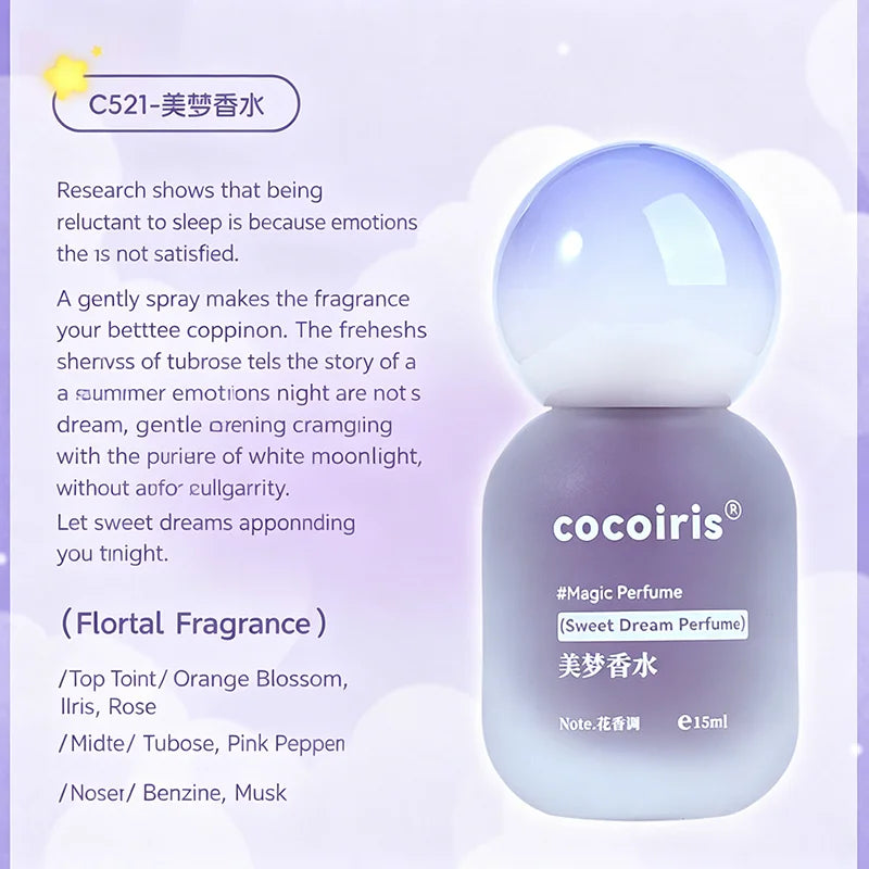 Popular Magic Perfume Series Fresh Fruity Floral Fragrance Lasting Scent Russia South Korea Popular Round Head Exquisite Perfume