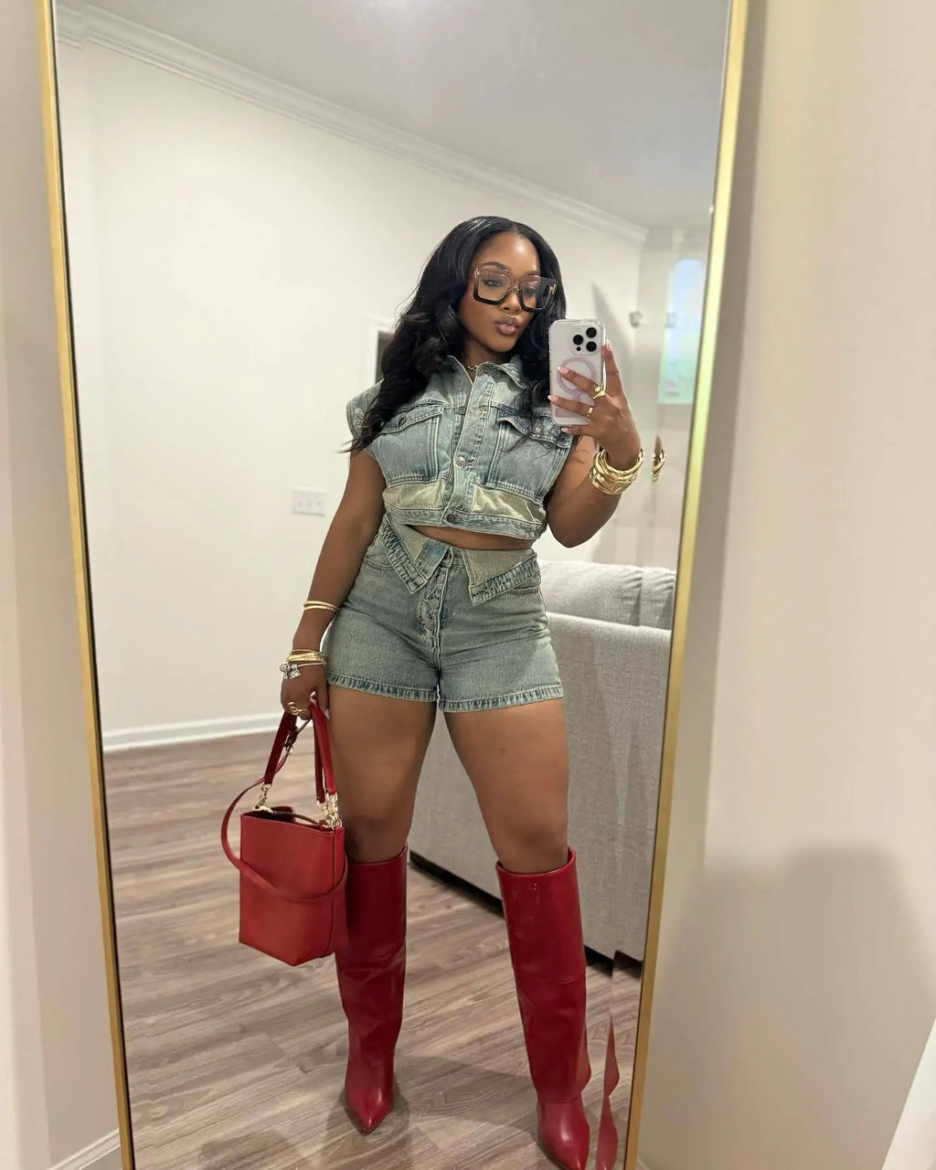 Shorts Sets Women Denim 2 Piece Suit Top Jeans Ensemble Summer 2025 Single Breasted Turn Down Collar Short Pants Vintage Outfits