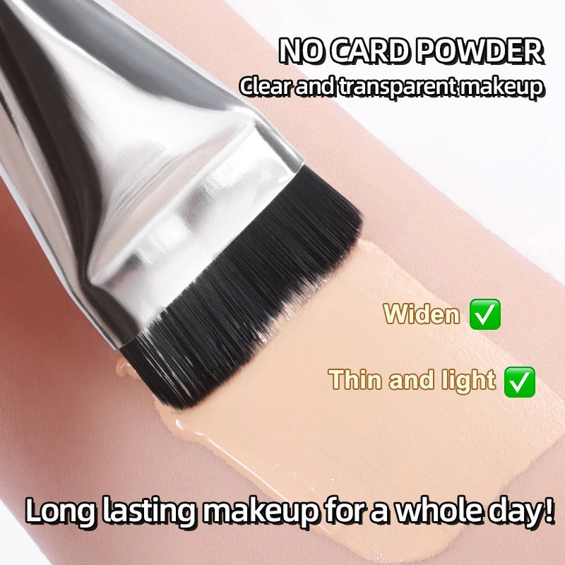 Ultra Thin Foundation Brush Lightweight Face Contour Brush Flat Contour Brush Blending Foundation Cream Makeup Brushes Beauty