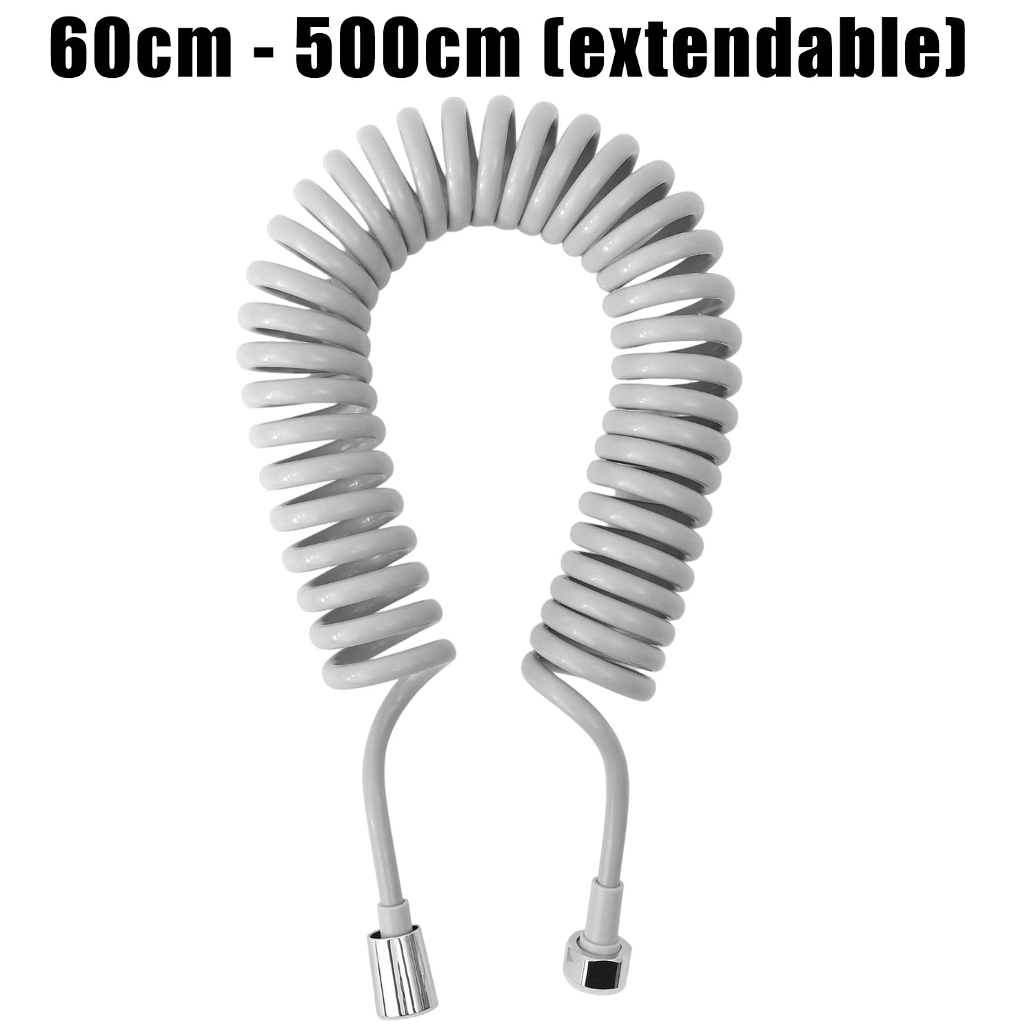 2/3/5 Meters Spring Shower Hose Plastic Telephone Line Shower Hose Water Pipe Tube for Bedroom Personal Cleaning and Pet Bathing