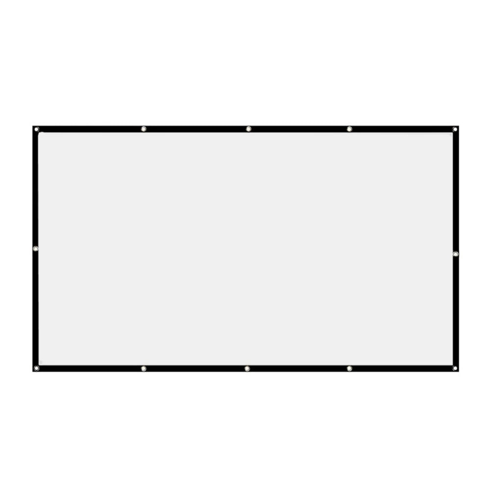 Simple Projector Curtain Home Set Theater Office 16:9 HD Display Projection Screen for Household Bedroom Accessories