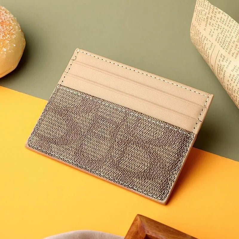 1pc RFID Blocking Card Holder, Slim & Luxury PU for Women, Multi-Slot for Cards & Cash, Compact Wallet, ID Holder, Gift Idea