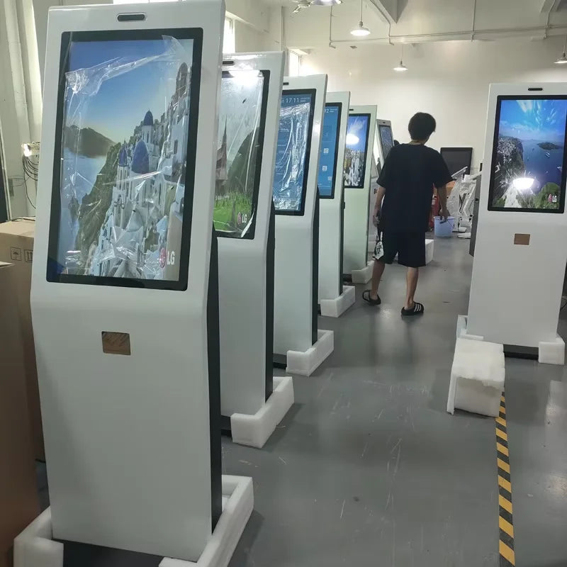 Hot selling：21.5 24 32 Inch Interactive Self-Service Payment Kiosk Automatic Touch Screen Kiosk SDK for Restaurant Self-Ord
