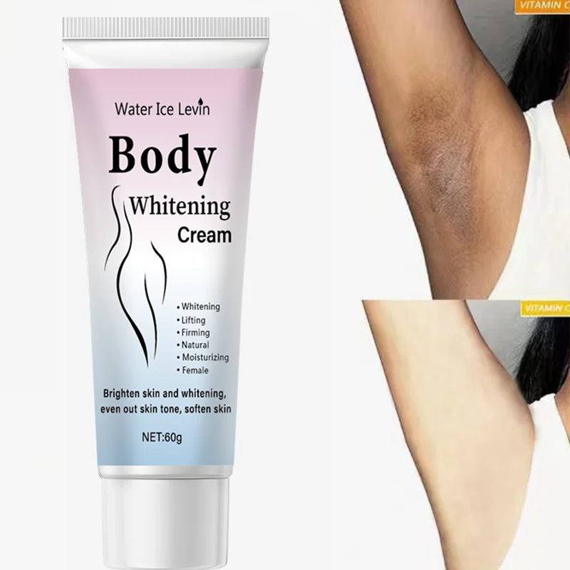 Body Whitening Cream 1+1 Pack 60g Collagen Niacinamide Hyaluronic Acid Vitamin C Brightening Moisturizing Firming Cheap Deal