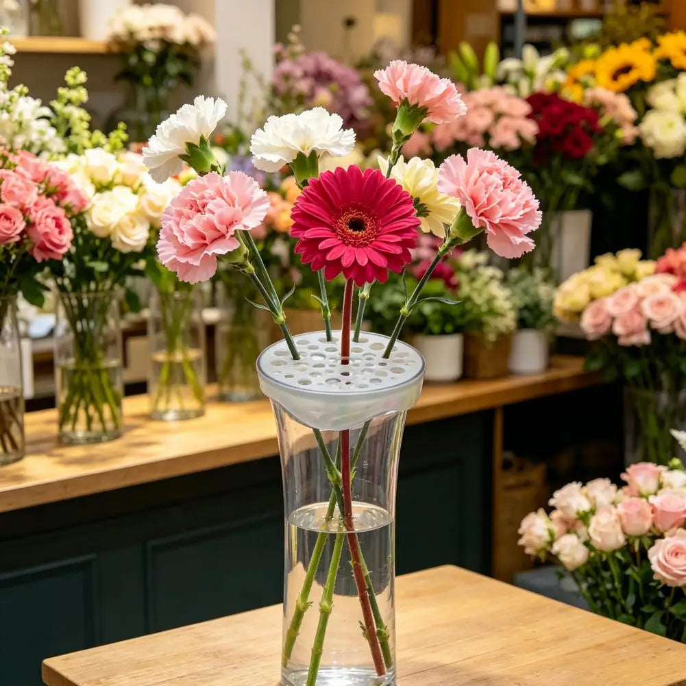 Silicone Bouquet Holder Silicone Flower Arranger Grid Set Flexible Floral Stem Holder Reusable Diy Vase Insert for Flower