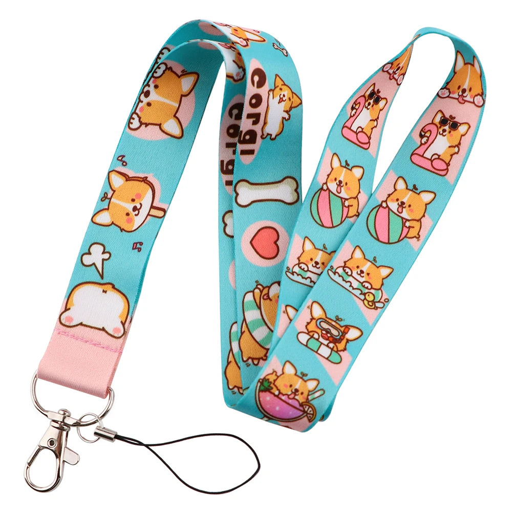100 Designs Cute Art Lanyard for Keys Chain Badge Holder ID Credit Card Pass Hang Rope Lariat Mobile Phone Charm Accessories