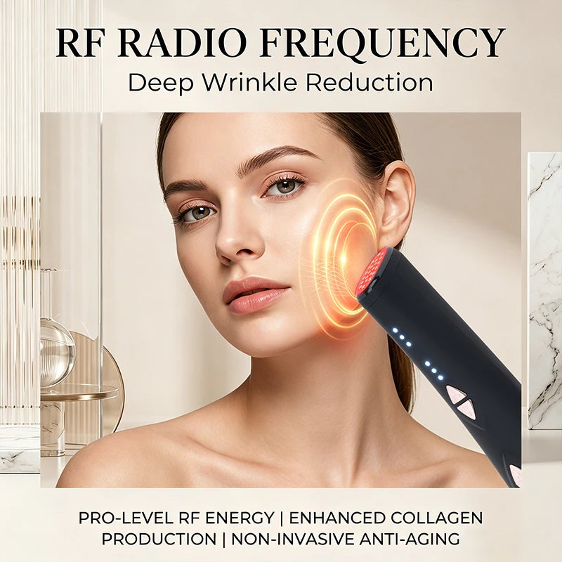 Lesen beauty Multifunction Skin care Device Pro Hot Compress Skin Care LED Light Therapy EMS Face Lifting Beauty Massager beauty