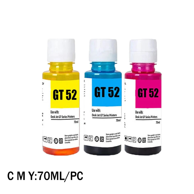 GT-52 GT-53 gt52 gt53 Refill Ink For HP GT5820 GT411 GT582 GT410 518 519 510 531 672 726 755 798 Printer Refill Dye Ink