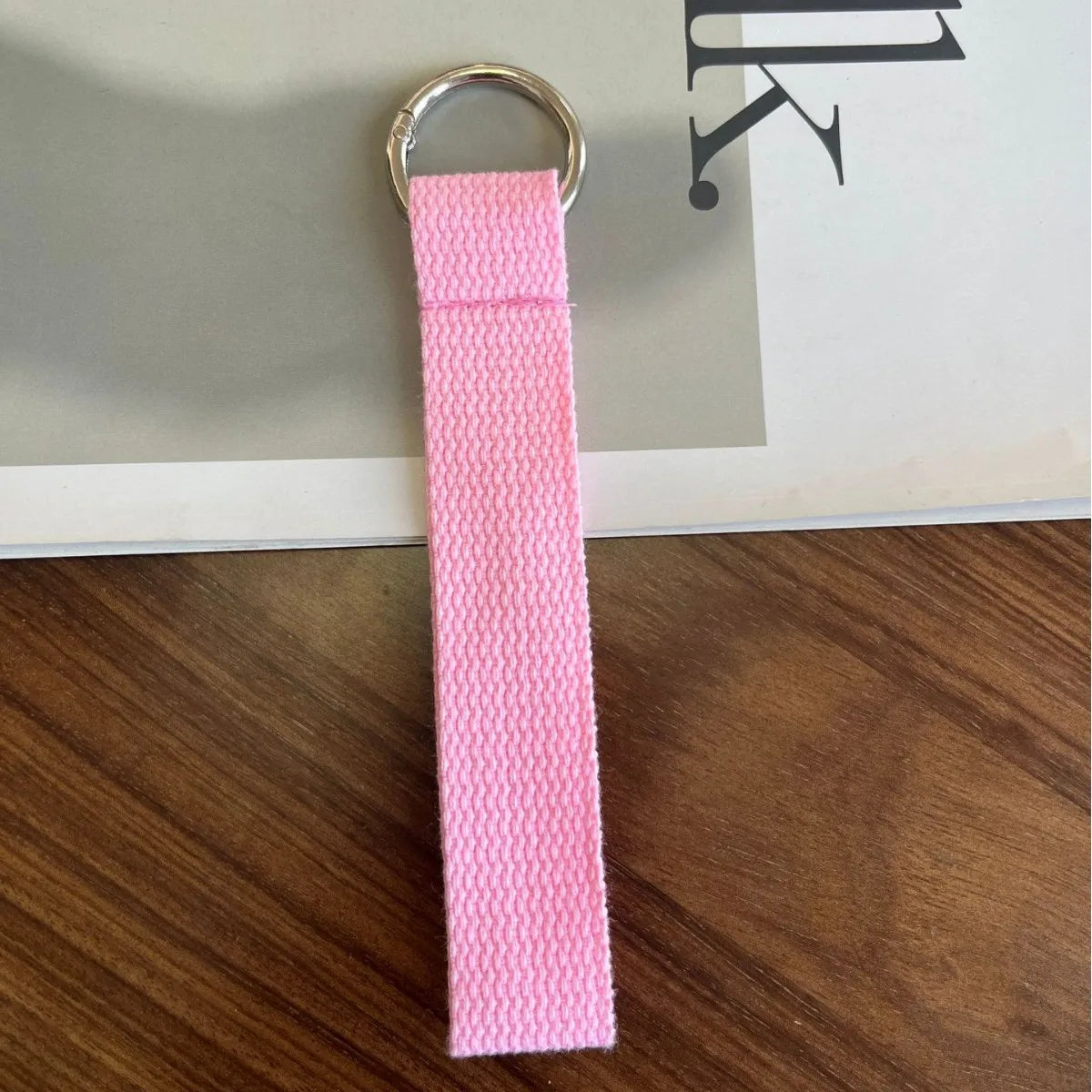 Thick Key Lanyard 2.5cm Wide Webbing Cloth Key Rope Black Pink Man Woman Anti-lost Key Chain for Car Key Can do DIY embroidery