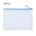 10Pcs Mesh Zipper Pouch Document Bag Waterproof Zip File Folders A4 A5 Size Office School Supplies Storage