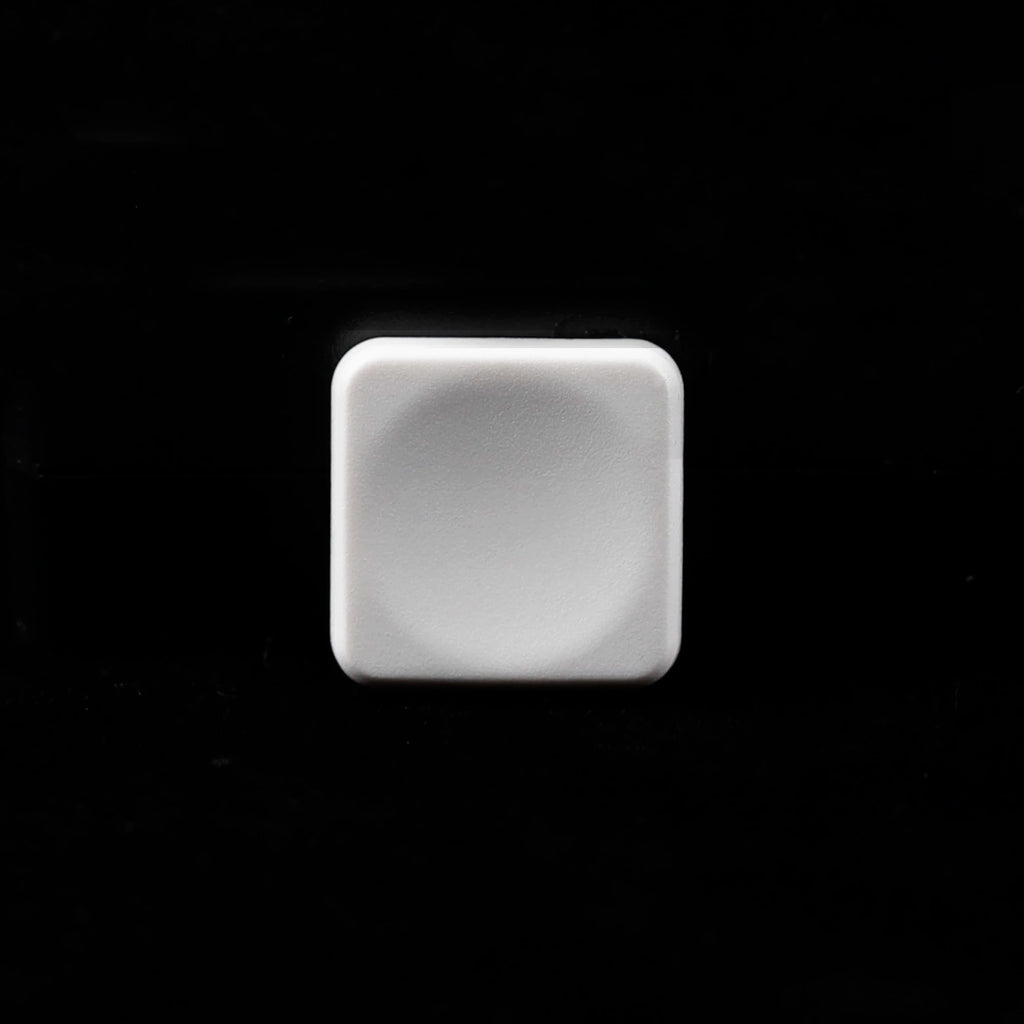 YMDK Square Round 1u Low Profile Blank Black White Keycaps PBT Material DIY for 1350 Switches Mechanical Keyboard