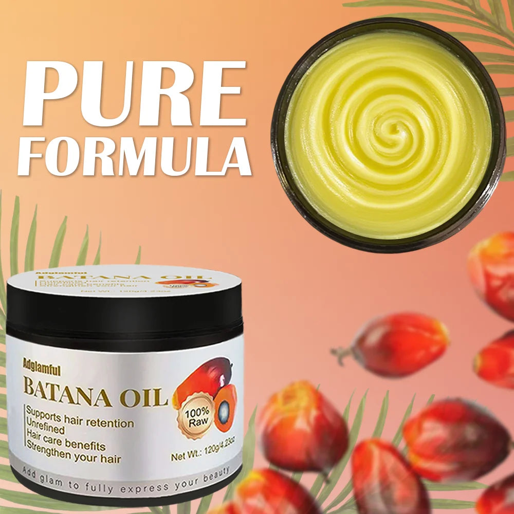 Batana Oil Hair Care Essential Oil for Dry and Frizzy Hair, Specifically for Damaged Hair from Perm and Dyeing, Provides 72 Hours of Long-Lasting Softness Without Frizz, No-Rinse Essential Hair Care Balm for Lazy People
