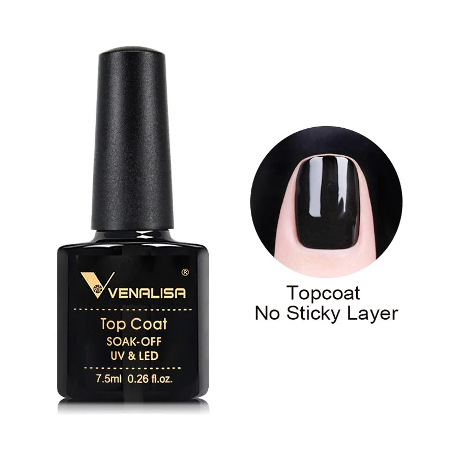 Venalisa Nail Gel Polish Semi Permanent Salon Quality TPO Free Glitter 7.5ml Soak off UV LED Nail Gel Varnish