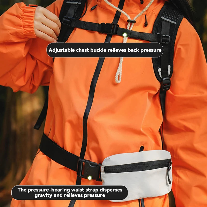 New Unisex Backpack Summer Outdoor Travel Waist Bag Multifunctional Lightweight Sports Cycling Chest Bag for Men and Women