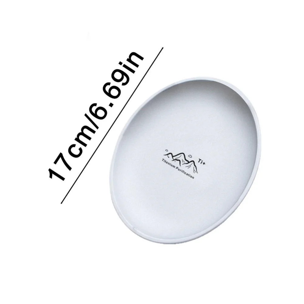 Camping Plate Lightweight Camping Plate For Barbecue Home Dinnerware Round Frosted Picnic Gear Reusable Tableware