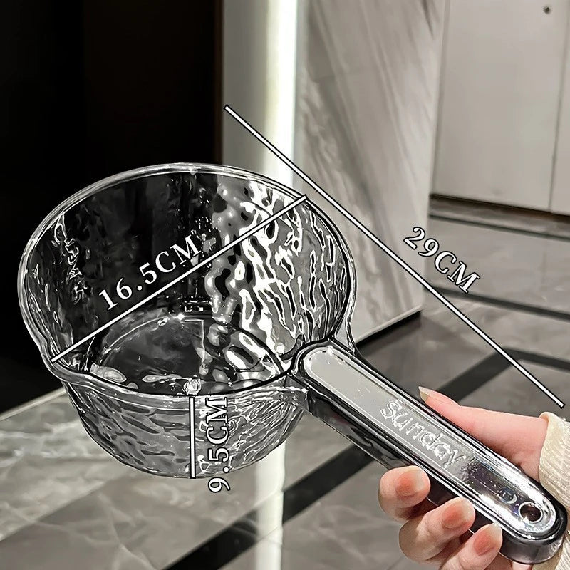 Stainless Steel Water Ladle Pan Pot Thickening Non-stick Suop Pan With Handle Or Plastic Ladle Household Kitchen Gadgets〔CC11〕
