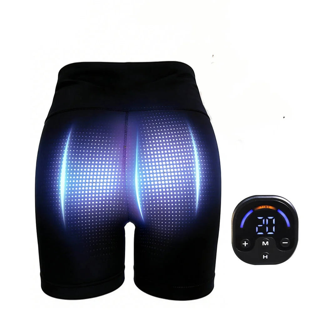 EMS Toning Shorts 6 Modes 30 Levels Yoga Pants Butt Lifter Pelvic Floor Trainer for Slimming Thighs & Hips Massage Body Shaping