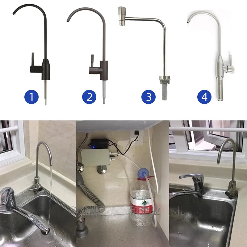 12V RV Electric Galley Water Pump 1.5 L/min Water Suction Pump Water Pump Automatic Faucet Clamp - Boat Caravan Motorhome