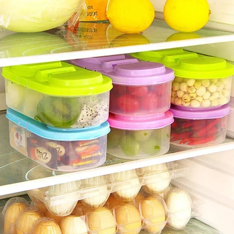 1/4pcs Portable Lunch Box for Kids Camping Picnic with Transparent Compartment Leakproof Food Storage  Secure  Clasps  Container