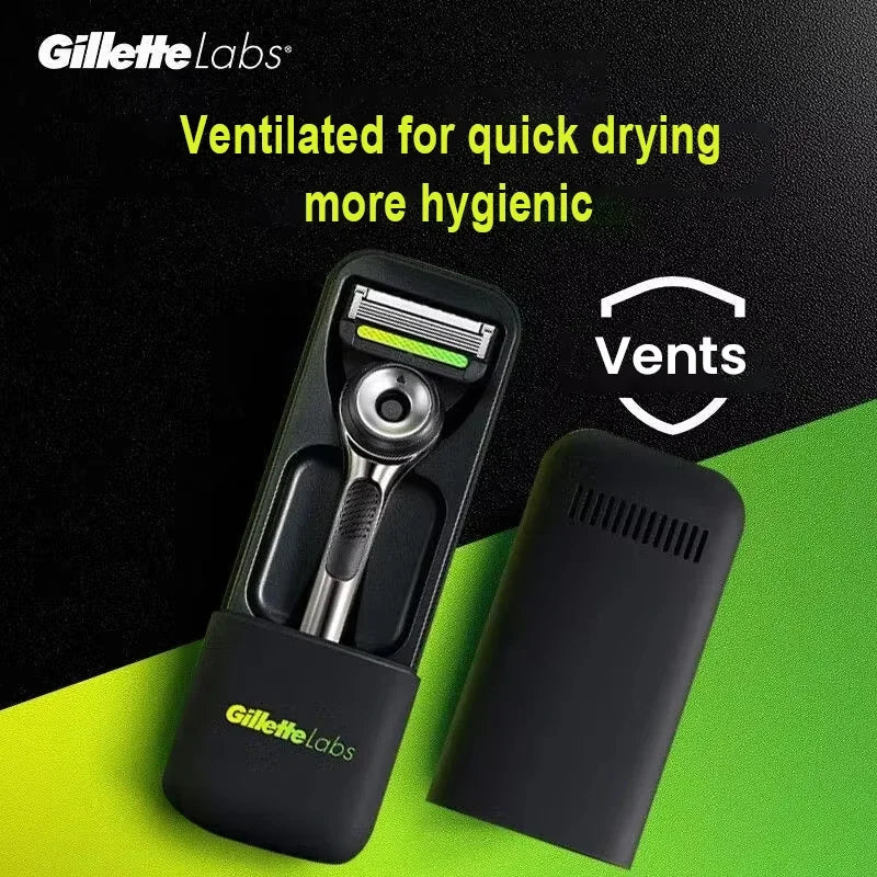 Portable Razor Travel Box Fit for Gillettte Labs Shavers Anti-dust Anti-fall High Quality Plastic Silicone Shaver Storage Case