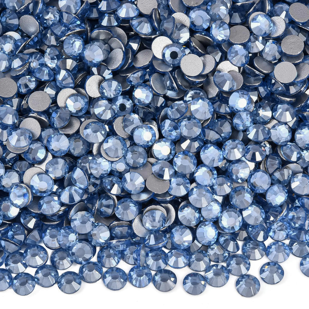 OLeeya SS6-SS30 Texture Blue Series Glitter Crystal Non Hotfix Rhinestones DIY Nails Strass Diamond For Dress Vestidos