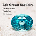 Paraiba Natural Color Oval Shape VVS1 Laboratory Diamond for DIY Jewelry Making Materials with Certificate Wholesale Price