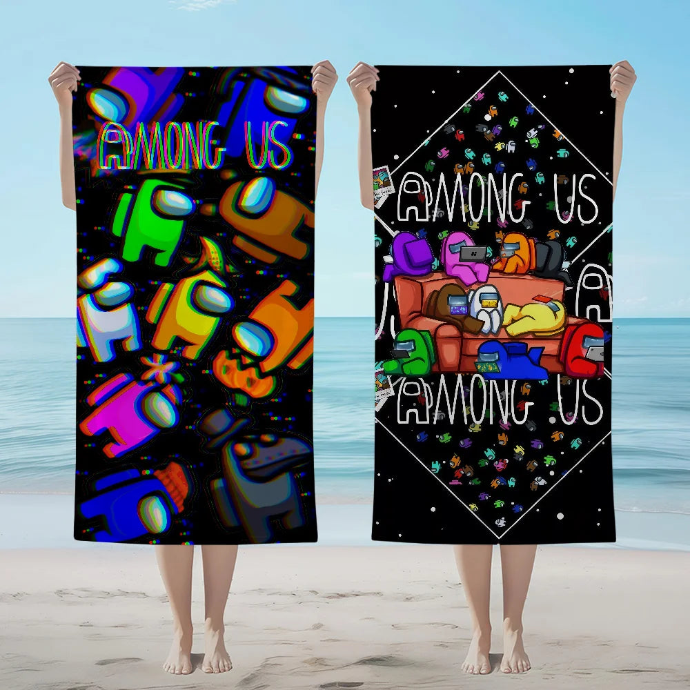 Towel Textile Bathrobe A-AmongS-ES Beach Quick-Drying Game Lightweight Portable Camping U-US-ES Swim Pool Travel