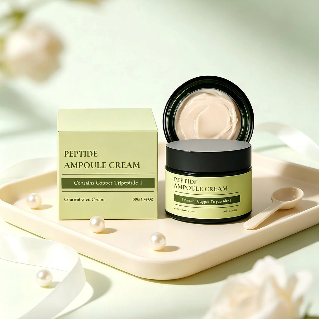 Peptide Ampoule Cream Anti Wrinkle Reduction Firm Skin Elasticity Enhancement Strengthening Skin Barrier Repair Peptide Cream