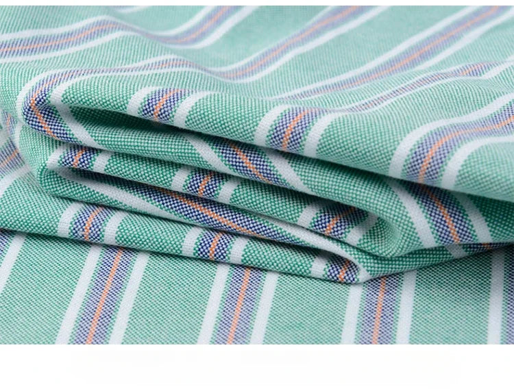 New In Shirt Summer 100%Cotton Short Sleeve Shirts for Men Slim Fit Formal Plain Shirt Designer Plaid Korean Popular Clothes