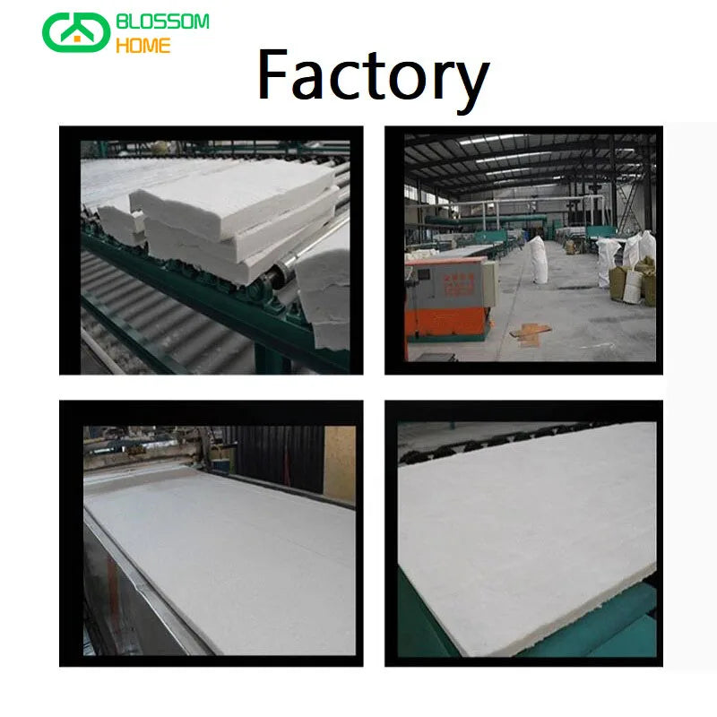 NEW 1650℃ High Temperature Resistance Zirconium Bearing Ceramic Fiber Blanket Fire Resistant Insulation Cotton 50mm 60mm Thick