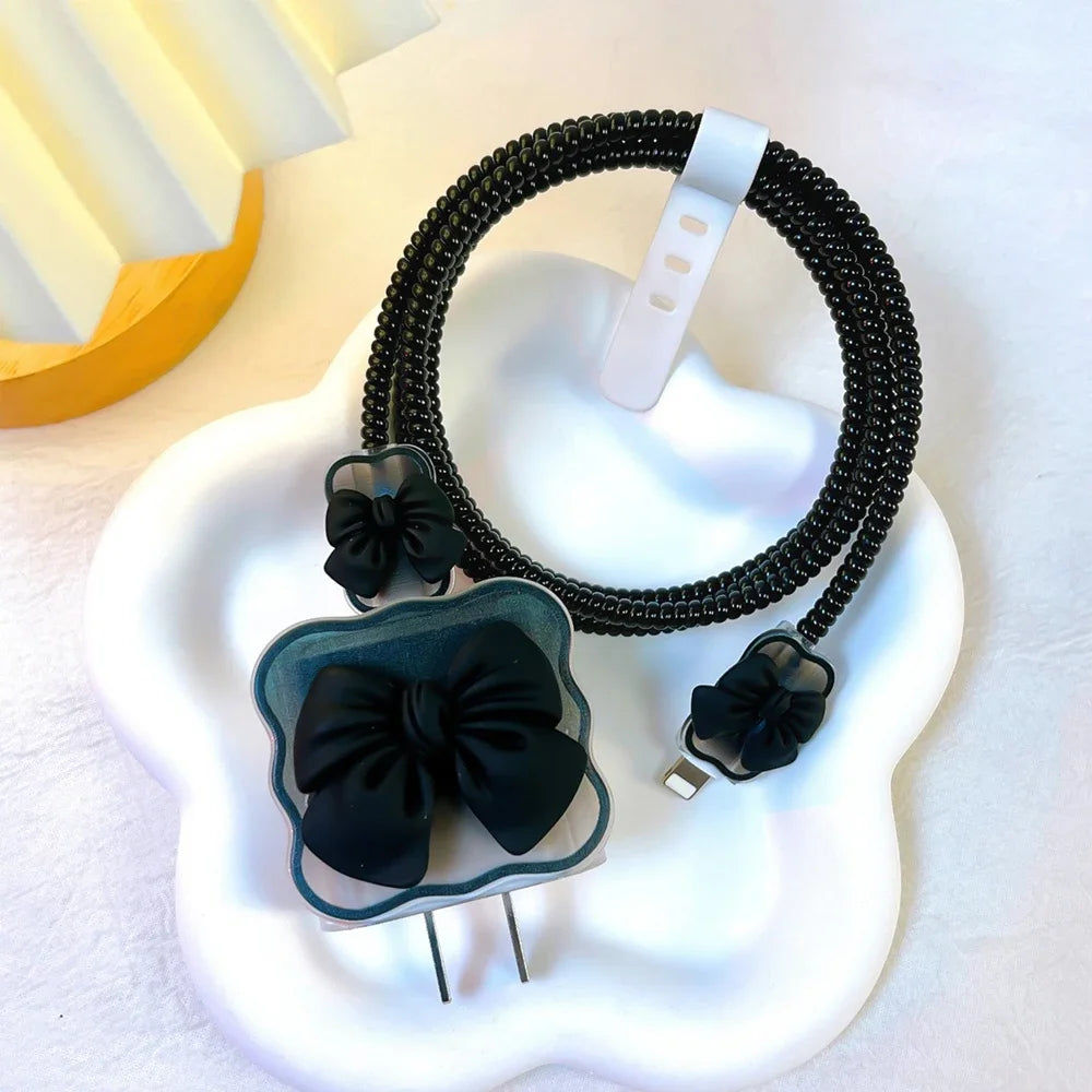 1pc Cable Protector Winder Charger Cover for IPhone 15 14 13 11 18W 20W Data Cord Organizer Anti Break Management Sleeve Kit