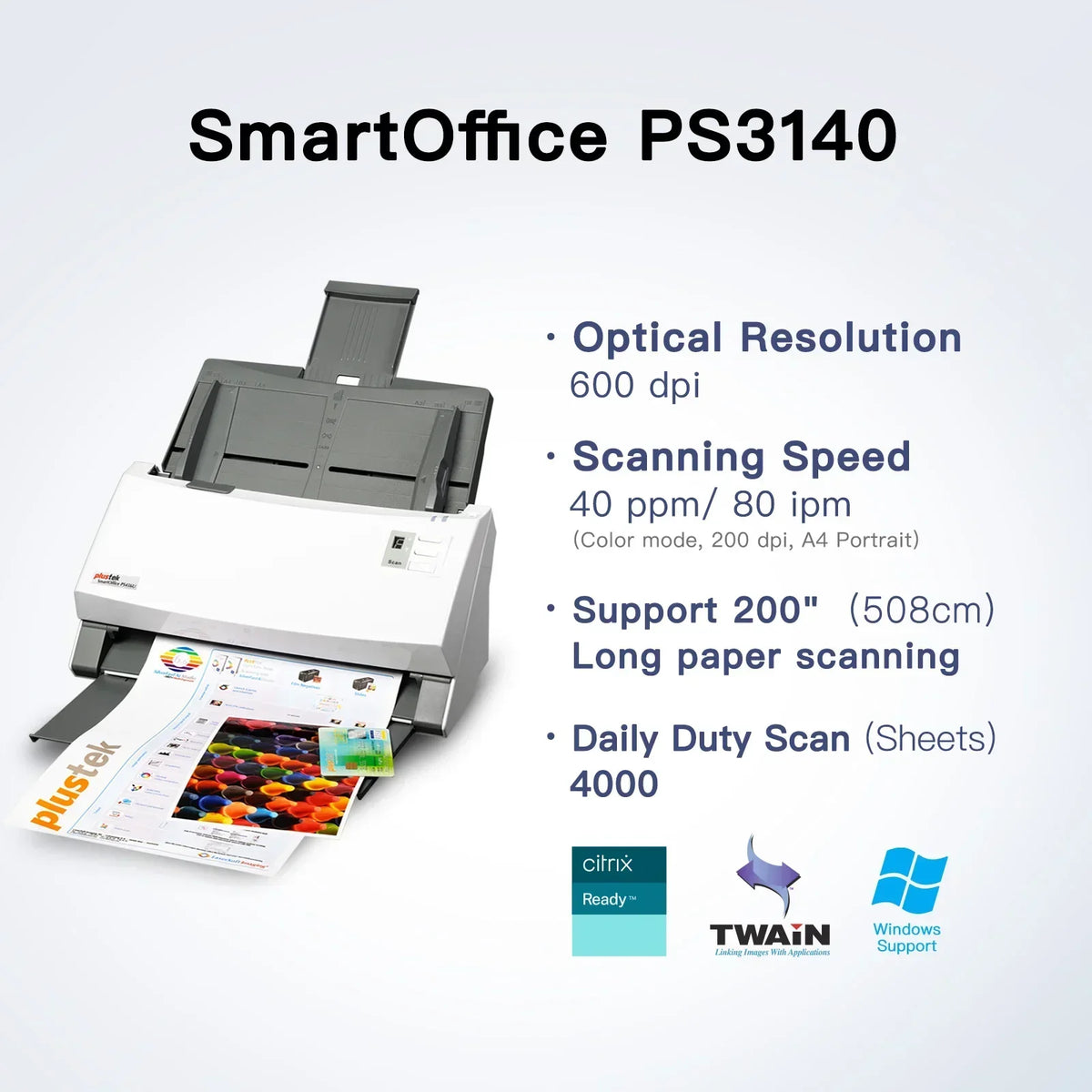 2025Document Scanner - Desktop High Speed Duplex Color Scanner , A4 / A3 Scanner OCR include