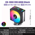 JONSBO CR-1000 EVO 4 Heat pipes TDP 220W CPU Cooler Computer Cooling Fan Heat Sink For LGA1700 115X 1200 AM5 Air Cooler Radiator