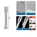 1080° Rotation Stainless Steel Kitchen Faucet Sprinkler Extender Bubbler Water-saving Device Lengthening Splash Sprinkler Spray