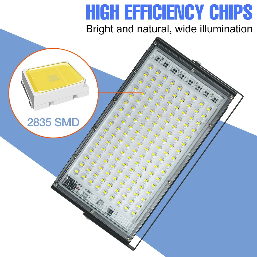 200W Outdoor LED Flood Light IP65 Waterproof Street Lamp 220V Spotlight Storage Room Corridor Gardn Lighting Cold/Warm White