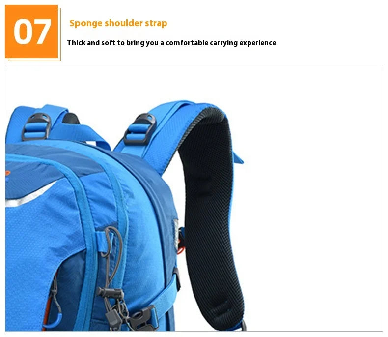 Travel Hiking Backpack 40L Trekking Bag Men Women Durable Outdoor Sports Daypack for Climbing Mountaineering Fishing Bicycle