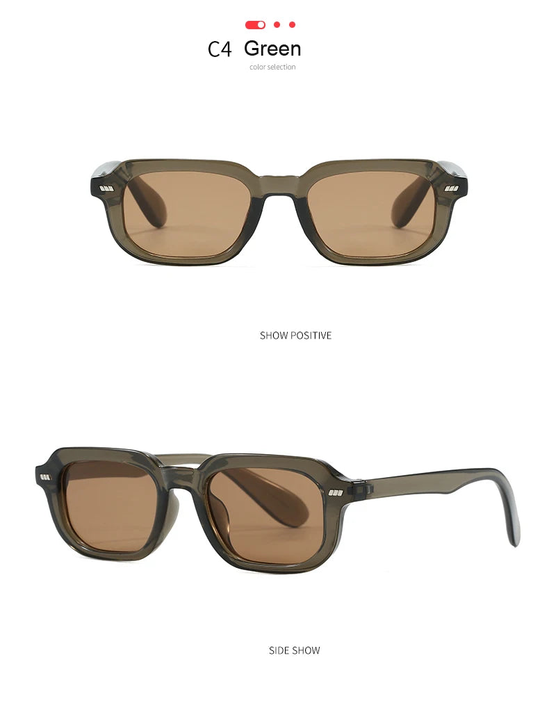 Classic Small Square Sun Glasses Women Men High Quality Sunglasses Travel Driving Candy Color Shades UV Protective Glasses