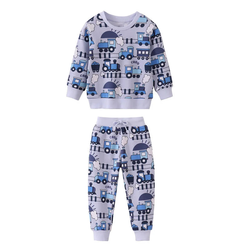 Cars Suits 2-7T New Arrival Autumn Winter Long Sleeve 2 PCS Boys Clothing Sets Cotton  Children's Outfits Hot Selling